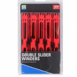 Preston Double Slider Winders 18cm/ Rood