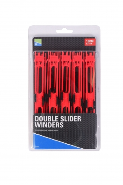 Preston Double Slider Winders 18cm/ Rood