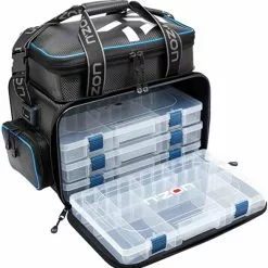 Daiwa N'ZON Feeder Bag + 4 Tackleboxen (Large)