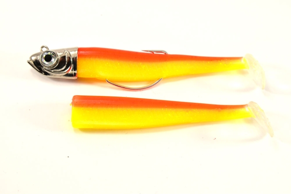 GT-Bio Roller Shad 125 Combo 23gr + 1 Body (Orange Yellow UV)