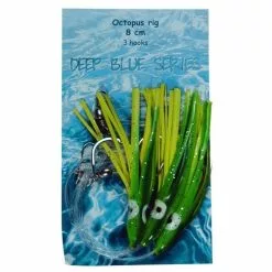 ALBATROS Deep Blue Octopus Rig 12cm Geel/Groen