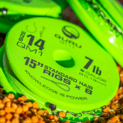 Guru QM1 Standard Hair Rig 38cm/0.19mm/haak 10