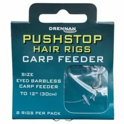 Drennan Push Stops Hair Rig Carp Feeder (Eyed Barbl. #10/0.23mm 8st.)