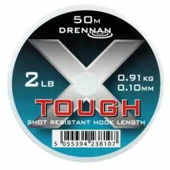Drennan X-Though Hooklink 0.10mm/2lb/0.91kg/50m