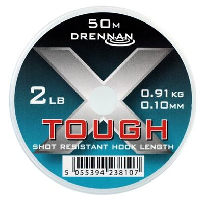 Drennan X-Though Hooklink 0.10mm/2lb/0.91kg/50m