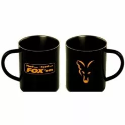 Fox Stainless/Roestvij Stale XL Mug/Mok Zwart 400ml