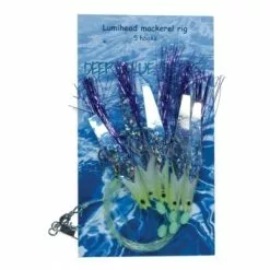 ALBATROS Deep Blue Lumihead Mackerel Rig 5 Hooks