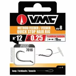 VMC Method Feeder Hair Rig Fluorocarbon Barbed 10 - 0.20mm
