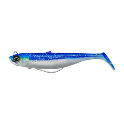 Savage Gear Minnow Weedless Sink. Blue Pearl Silver