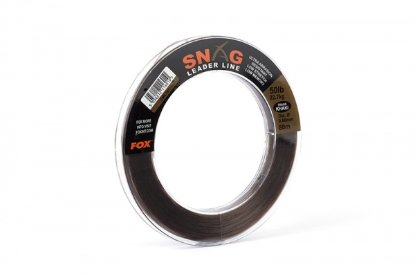 Fox Snag Leader Khaki 50lb/0.66mm 80mtr