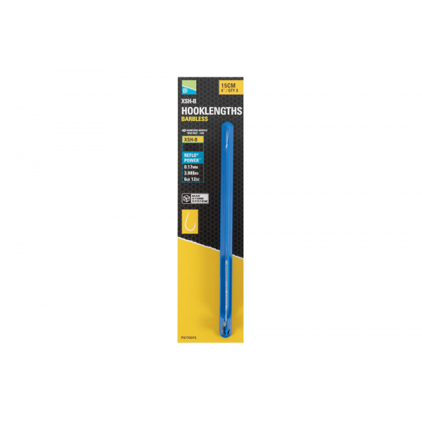 Preston XSH-B Spade End Barbless 15cm Hooklenghts Size10/0.17mm/3.09kg